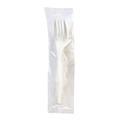 Cutlery | Boardwalk BWKFORKMWPPIW 5.51 in. Long Mediumweight Wrapped Polypropylene Plastic Fork Cutlery - White (1000/Carton) image number 0