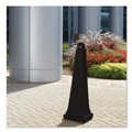Smoking Receptacles | Rubbermaid Commercial FG257088BLA 12.25 in. x 39.75 in. 1 gal. GroundsKeeper Pyramid Cigarette Waste Collector - Black image number 3