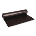 Trash Bags | Boardwalk X8046SKKR01 40 in. x 46 in. 45 gal. 1.2 mil Recycled Low-Density Polyethylene Can Liners - Black (100/Carton) image number 1