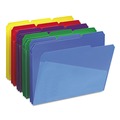 File Folders | Smead 10540 0.75 in. Expansion Assorted 1/3-Cut Tabs Letter Size Poly Colored File Folders With Slash Pocket - Assorted (30/Box) image number 0