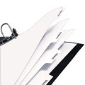 Back to School Sale | Avery 20406 11 in. x 8.5 in. 5-Tab 3-Hole Punched Customizable Print-On Dividers For Xerox 5090 Copiers - White (150/Box) image number 2