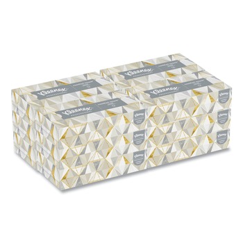 Kleenex 3076 2-Ply Facial Tissue for Business - White (12 Boxes/Carton)