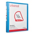 Binders | Universal UNV20703 11 in. x 8.5 in. 0.5 in. Capacity 3 Rings Slant D-Ring View Binder - Light Blue image number 0