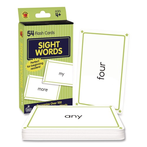 Flash Cards | Carson-Dellosa 0769664709 Sight Words Flash Cards, 3.25 x 5.25, Assorted Colors, 54 Cards image number 0