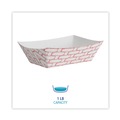  | Boardwalk BWK30LAG100 1 lbs. Capacity Paper Food Baskets - Red/White (1000/Carton) image number 4