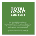 Just Launched | Stout by Envision T2424B10 24 in. x 24 in. 1 mil. 10 Gallon Total Recycled Content Plastic Trash Bags - Brown/ Black (250/Carton) image number 6