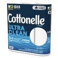 Toilet Paper | Cottonelle 55489 Ultra CleanCare 1-Ply Septic Safe Mega Rolls Strong Tissue Toilet Paper - White (48/Carton) image number 1