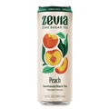 Beverages & Drink Mixes | Zevia 01704-12 12 oz Can Peach Black Tea Zero Sugar Naturally Sweetened Black Tea (12/Carton) image number 4