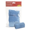 Cleaning Cloths | Universal UNV43664 12 in. x 12 in. Microfiber Cleaning Cloth - Blue (3/Pack) image number 1