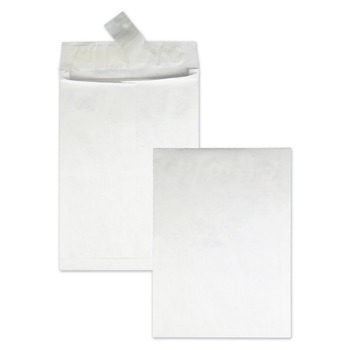 PENS | Survivor QUAR4500 10 in. x 13 in. No. 13-1/2 Lightweight 14 lbs. Tyvek Open End Expansion Mailers - White (100/Carton)