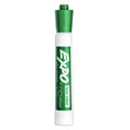 Washable Markers | EXPO 80004A Broad Chisel Tip Low-Odor Dry-Erase Marker - Green (1-Dozen) image number 2
