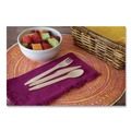 Cutlery | Eco-Products EP-S215 General Purpose Fork/Knife/Napkin/Spoon Wood Cutlery - Natural (500/Carton) image number 6