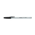 Pens | Universal UNV15613 Medium 1 mm Ballpoint Stick Pen Value Pack - Black Ink, Gray/Black Barrel (60/Pack) image number 2