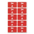 Labels | Smead 67160 1.16 x 3.63 AlphaZ Color-Coded First Letter Combo I/V Alpha Labels - Pink/White (100/Pack) image number 1