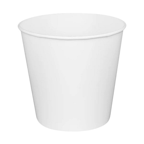 Food Trays, Containers, and Lids | Karat C-FB170W 8.9 in. x 8.36 in. 170 oz. Paper Food Bucket - White (150/Carton) image number 0