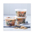 Food Trays, Containers, and Lids | Pactiv Corp. YSD2516 2 in. x 2 in. x 2 in. 16 oz. Newspring DELItainer Microwavable Plastic Container - Clear (240/Carton) image number 4
