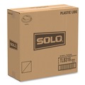 Cups and Lids | SOLO TLB316-0004 Traveler Cappuccino Style Dome Lid Fits 10 oz. to 24 oz. Cups - Black (1000/Carton) image number 5
