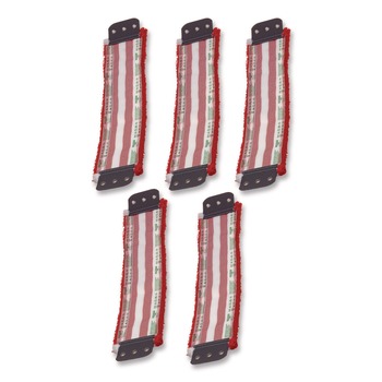 Unger MD40R SmartColor MicroMop 7.0, 16-in, Red/White, 5/Carton