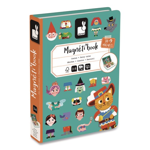 Office & Office Supplies | Janod J02588 Ages 3 to 8 Fairy Tales Magneti'books image number 0