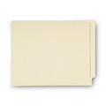 File Folders | Smead 24160 Straight Tabs Letter Size 0.75 in. Expansion 100% Recycled End Tab Folders - Manila (100/Box) image number 0