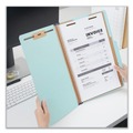 File Folders | Universal UNV10406 2 Dividers 6 Fasteners Heavy-Duty Pressboard Cover Legal Size Six-Section Classification Folders - Light Blue (20/Box) image number 3