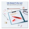 Highlighters | Avery 24050 HI-LITER Desk-Style Chisel Tip Highlighters - Fluorescent Orange Ink/Black Barrel (1-Dozen) image number 6