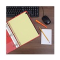 Dividers & Tabs | Universal UNV20821 Deluxe Preprinted Simulated Leather A-to-Z Tab Dividers with Gold Printing - Buff (1 Set) image number 5