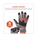 Cleaning Gloves | Ergodyne 17042 ProFlex 710 9 in. Long Heavy-Duty Mechanics Gloves - Small Gray (1-Pair) image number 8