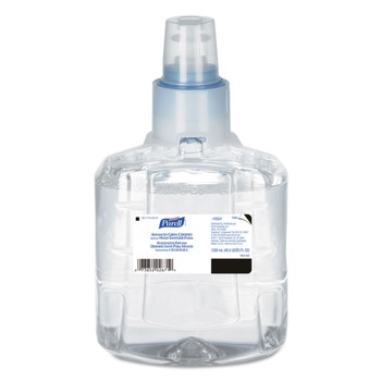 PURELL 1904-02 1200 ml Fragrance-Free Advanced Hand Sanitizer Green Certified Foam Refill for LTX-12 Dispensers