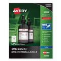 Labels | Avery 60526 UltraDuty 2 in. x 2 in. GHS Chemical Waterproof and UV Resistant Labels - White (600/Pack) image number 0