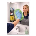 Cleaning Cloths | Boardwalk BWK12GRECLOTH 12 in. x 12 in. Microfiber Cloths - Green (12/Pack) image number 5