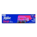 Food Service | Ziploc 383231 9.6 in. x 12.1 in. Double Zipper Storage Bags - Clear (12/Carton) image number 1