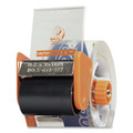 Tape Dispensers | Duck Bladesafe 1078566 Bladesafe 3 in. Core Antimicrobial Tape Gun with One Roll of Tape For Rolls Up to 2 in. x 60 yards - Orange (1/Pack) image number 2