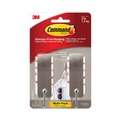 Hook & Loop Fasteners | Command 17034BN-2ES 3 lbs. Capacity Metal Decorative Hooks - Medium Brushed Nickel (2/Pack) image number 1