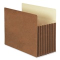 File Jackets & Sleeves | Smead 73395 7 in. Expansion Redrope Tuff Pocket Drop-Front File Pockets with Fully Lined Gussets - Letter, Redrope (5/Box) image number 0
