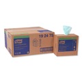 Cleaning Cloths | Tork 192475 1-Ply 9 in. x 16.5 in. Unscented Low-Lint Cleaning Cloth - Turquoise (800/Carton) image number 0