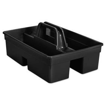 OFFICE AND OFFICE SUPPLIES | Rubbermaid Commercial 1880994 10.75 in. x 6.5 in. 2-Compartments Executive Plastic Carry Caddy - Black