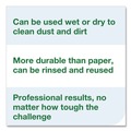 Paper Towels and Napkins | Tork 500105 1-Ply 9 in. x 12.4 in. Light Duty Cleaning Cloth Giant Roll - White (1/Carton) image number 4