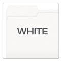 File Folders | Pendaflex 152 1/3 WHI 1/3-Cut Tabs Assorted Letter Size Colored File Folders - White (100/Box) image number 4