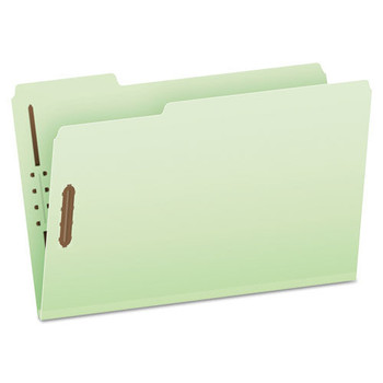 FILING AND FOLDERS | Pendaflex 17186 1/3-Cut Tabs 2 in. Expansion 2 Fasteners Legal Size Heavy-Duty Pressboard Folders with Embossed Fasteners - Green (25/Box)