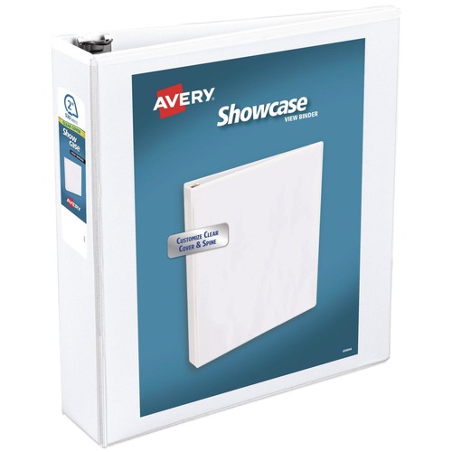 Back to School Sale | Avery 19701 11 in. x 8.5 in. 3 Rings 2 in. Capacity Showcase Economy View Binders with Slant Rings - White image number 0