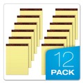 Notebooks & Pads | Ampad 20-022R 8.5 x 11.75 Sheets (50) Gold Fibre Quality Narrow Rule Writing Pads - Canary-Yellow Sheets (1-Dozen) image number 4