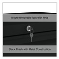 Office Filing Cabinets & Shelves | Alera 25489 36 in. x 18.63 in. x 40.25 in. 3 Legal/Letter/A4/A5 Size Lateral File Drawers - Black image number 5