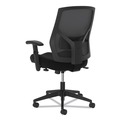 Office Chairs | HON HVL581.ES10.T 18 in. to 22 in. Seat Height 250 lbs. Capacity High-Back Task Chair - Black image number 3