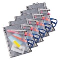 Just Launched | Oxford 68599 9-1/2 in. x 6 in. Zippered Ring Binder Pocket - Clear image number 2