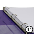 Just Launched | Samsill U86308 Earth's Choice 11 x 8.5 Plant-Based Durable 3-Ring Fashion View Binder - Purple (2/Pack) image number 4
