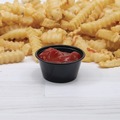 Cups and Lids | Dart P325BLK 3.25 oz. Polystyrene Portion Cups - Black (2500/Carton) image number 3