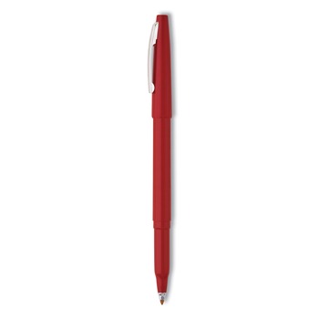  | Pentel R100-B 0.8 mm Medium Rolling Writer Stick Ball Pen - Red (1 Dozen)
