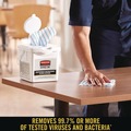 Cleaning Cloths | Rubbermaid Commercial HYGEN 2134283 12 x 12 Disposable Microfiber Cleaning Cloths - Blue/White Stripes (600/Carton) image number 6