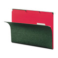 File Folders | Smead 10267 1/3-Cut Tabs Assorted Letter Size 0.75 in. Expansion Interior File Folders - Red (100/Box) image number 3